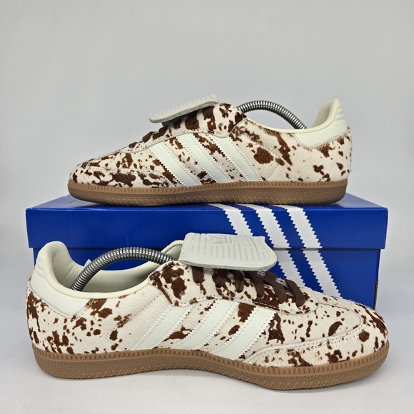 adidas Cream and Brown Athletic Shoes - Picture 6 of 8